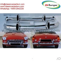 MGB bumpers with rubber on over riders